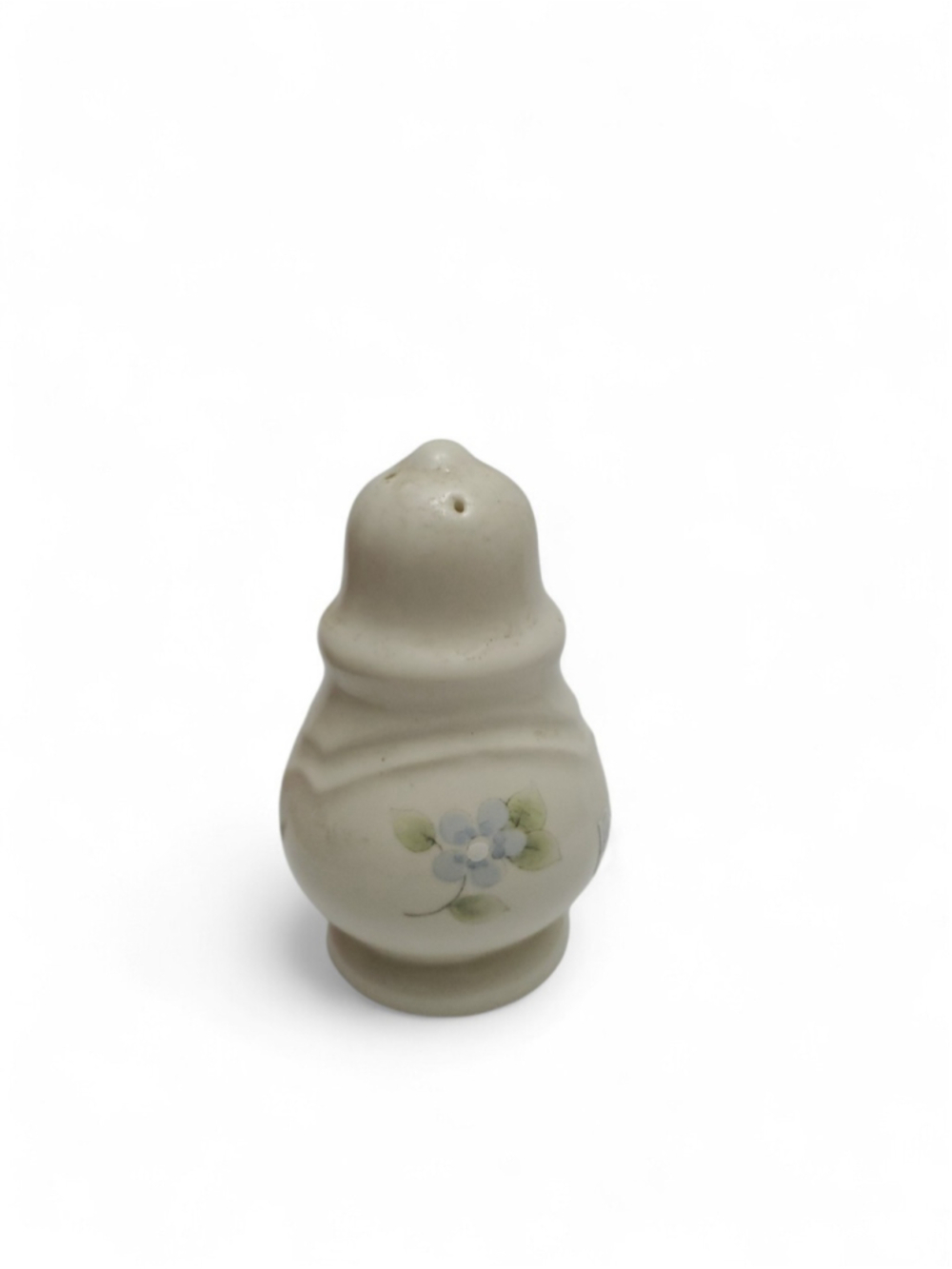 Vintage Pfaltzgraff Remembrance Salt Shaker - Blue Floral Stoneware Replacement